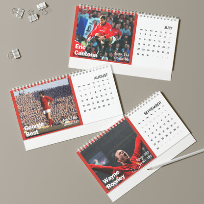 Manchester United Legends 2024 Desk Calendar