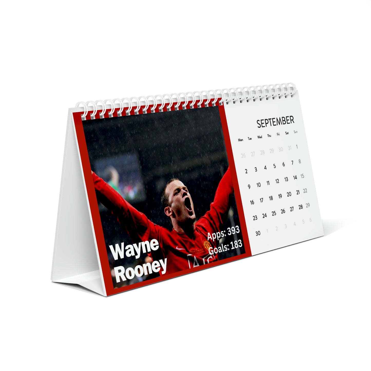 Manchester United Legends 2024 Desk Calendar