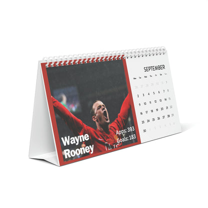 Manchester United Legends 2024 Desk Calendar