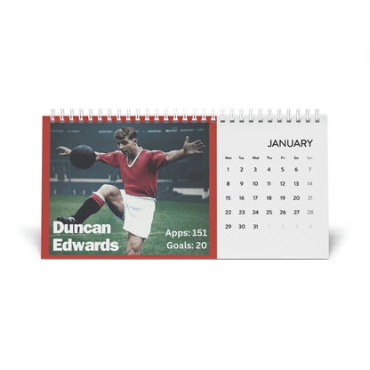 Manchester United Legends 2024 Desk Calendar