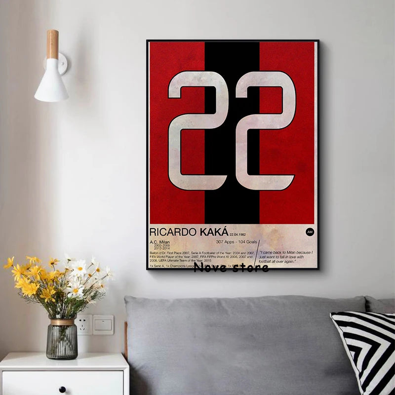 Football Legends Shirt Canvas Prints