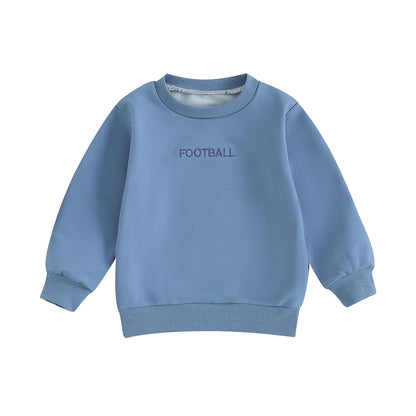 Child Baby Blue Football Jumper