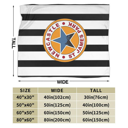 Newcastle United Retro Blanket Throw