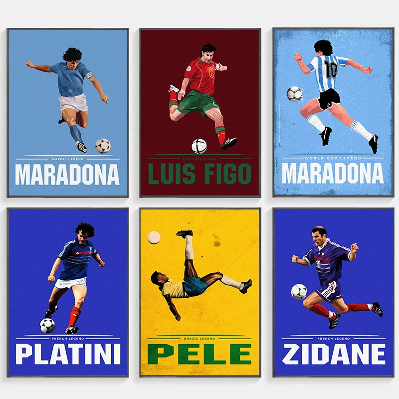 Football Legends Canvas Prints
