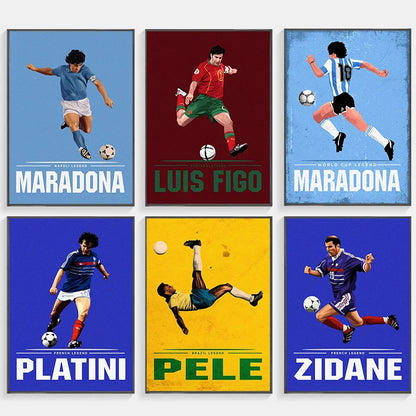 Football Legends Canvas Prints