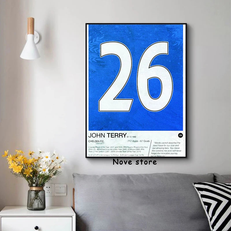 Football Legends Shirt Canvas Prints