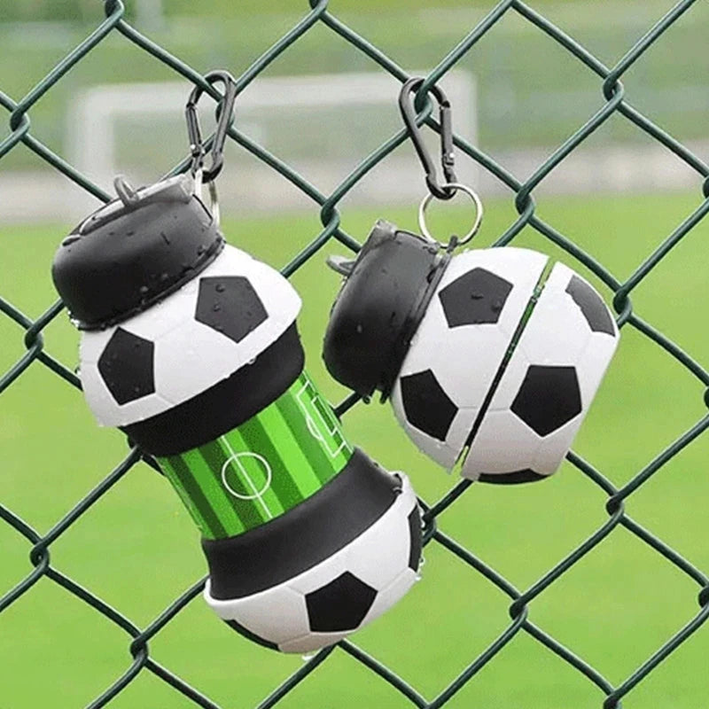 550ml Foldable Football Water Bottles