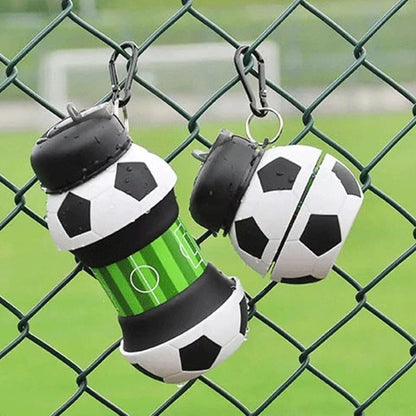 550ml Foldable Football Water Bottles