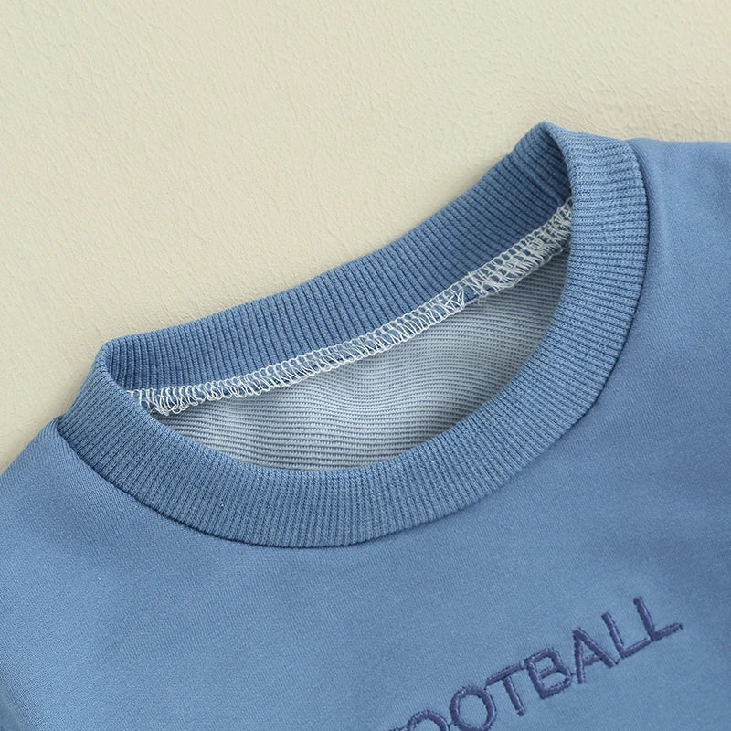 Child Baby Blue Football Jumper